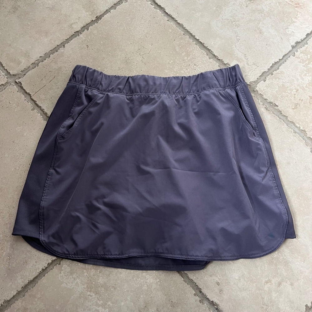 Apana Womens Purple/Gray Active Skort XL Recycled Polyester Athletic Golf